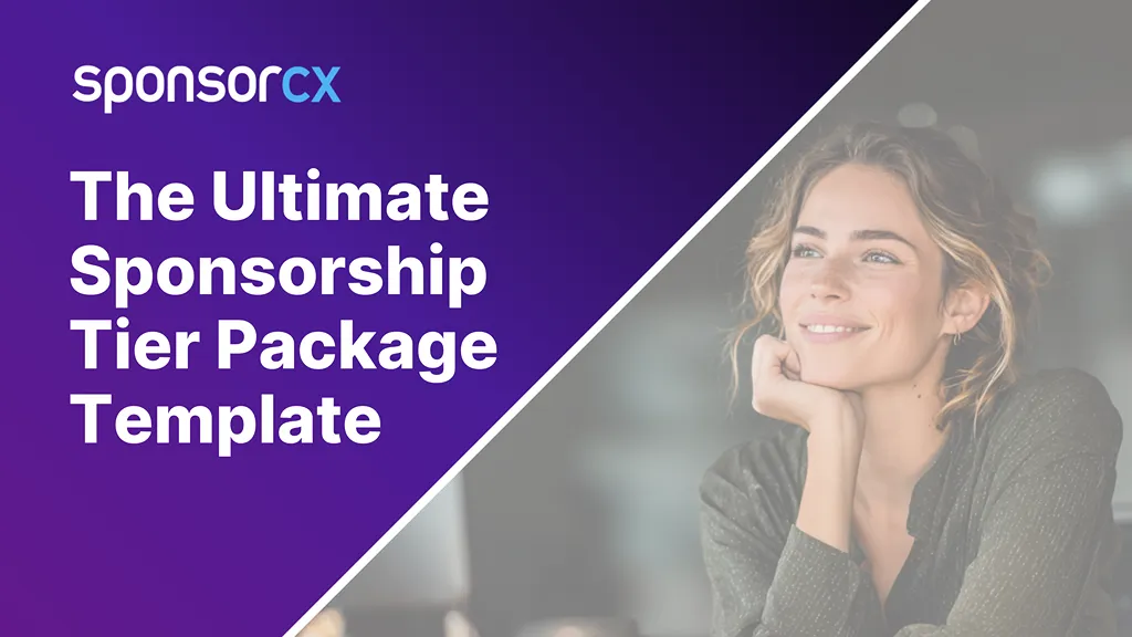 Split-view image of a sponsorship professional in a modern office, contrasting a cluttered Gold–Silver–Bronze package with a clean, strategic sponsorship framework, symbolizing clarity replacing outdated tier models.