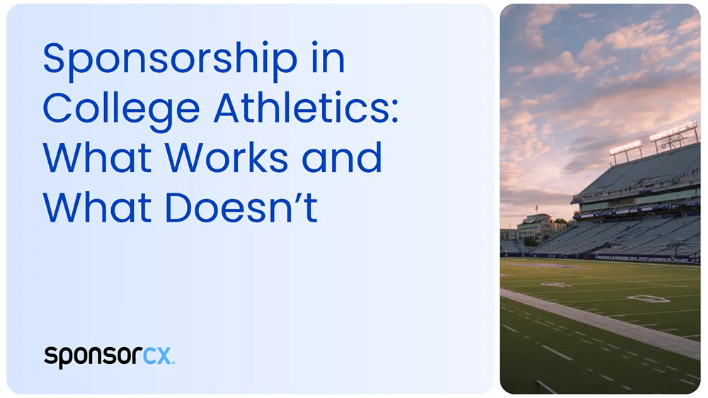 Sponsorship in College Athletics: What Works and What Doesn’t